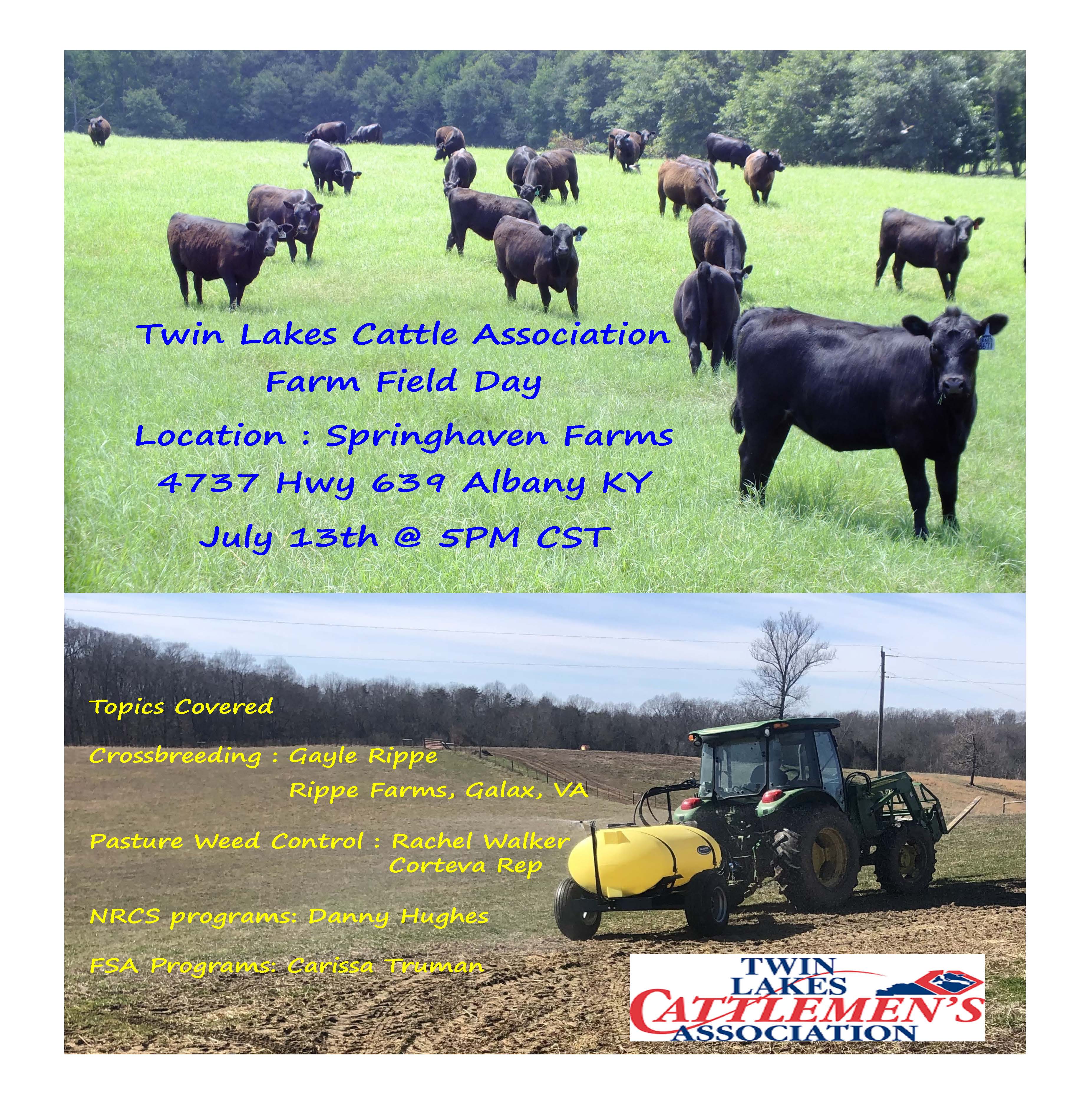 Twin Lakes Farm Field Day